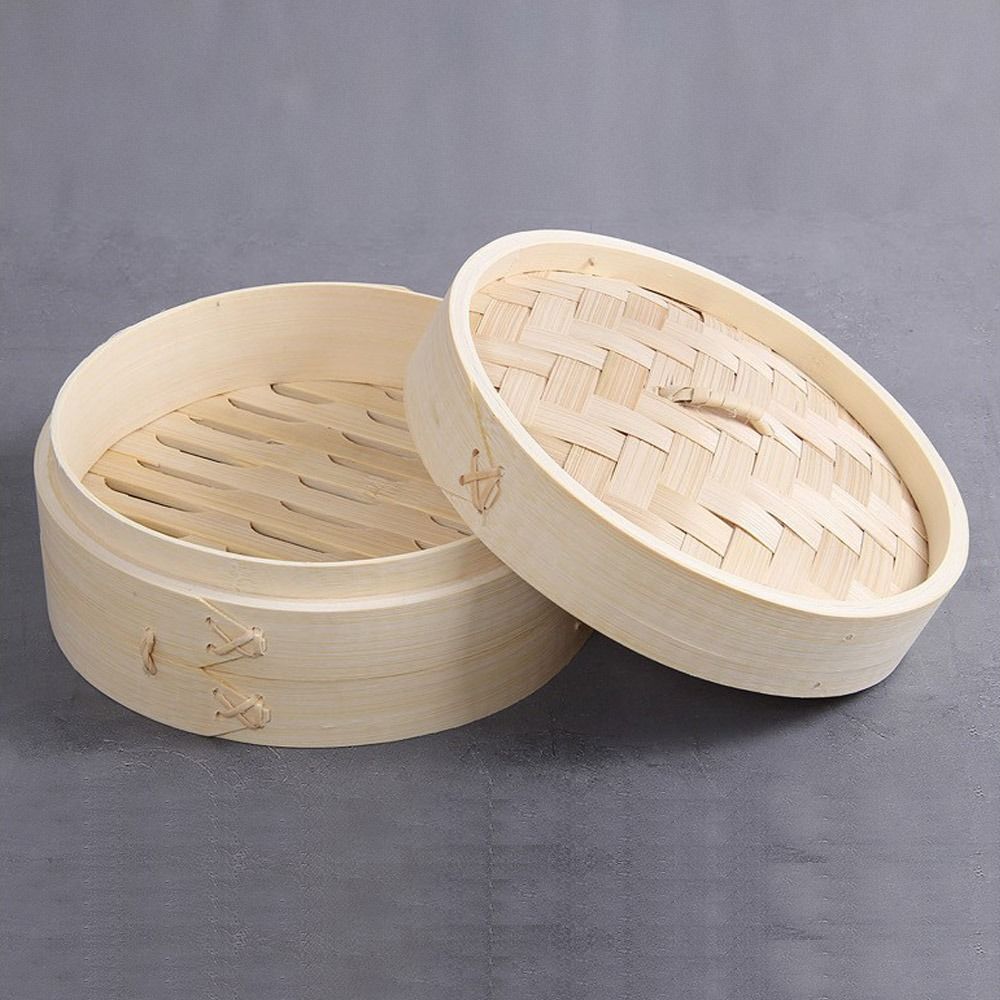 قدر بخاري صيني من الخيزران مع  - مراجعة Bao Steamer Bamboo وسعره